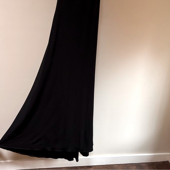 Betsy & Adam ~ new ~ Rhinestone Black Maxi Dress Evening Gown in size 6 - Picture 7 of 16